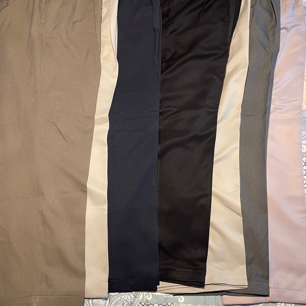 Mostly Haggar Men's Dress Pants In Tan, Black, Gray, Navy And Cream